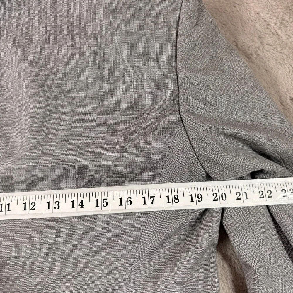 Hugo Boss The‎ James1 Grey Wool Blazer Yellow Lining Guabello Italy 42R Luxury
